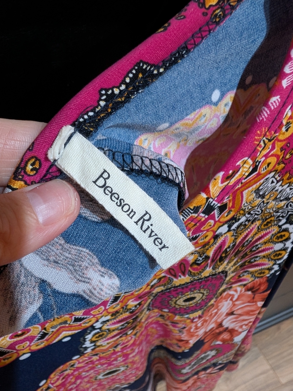 Beeson River Multicolor Paisley Maxi Dress - Pink, Blue & Orange